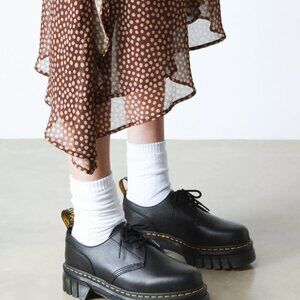 Black Doc Martin Platform Audrick 3 Eye Shoe Size 7